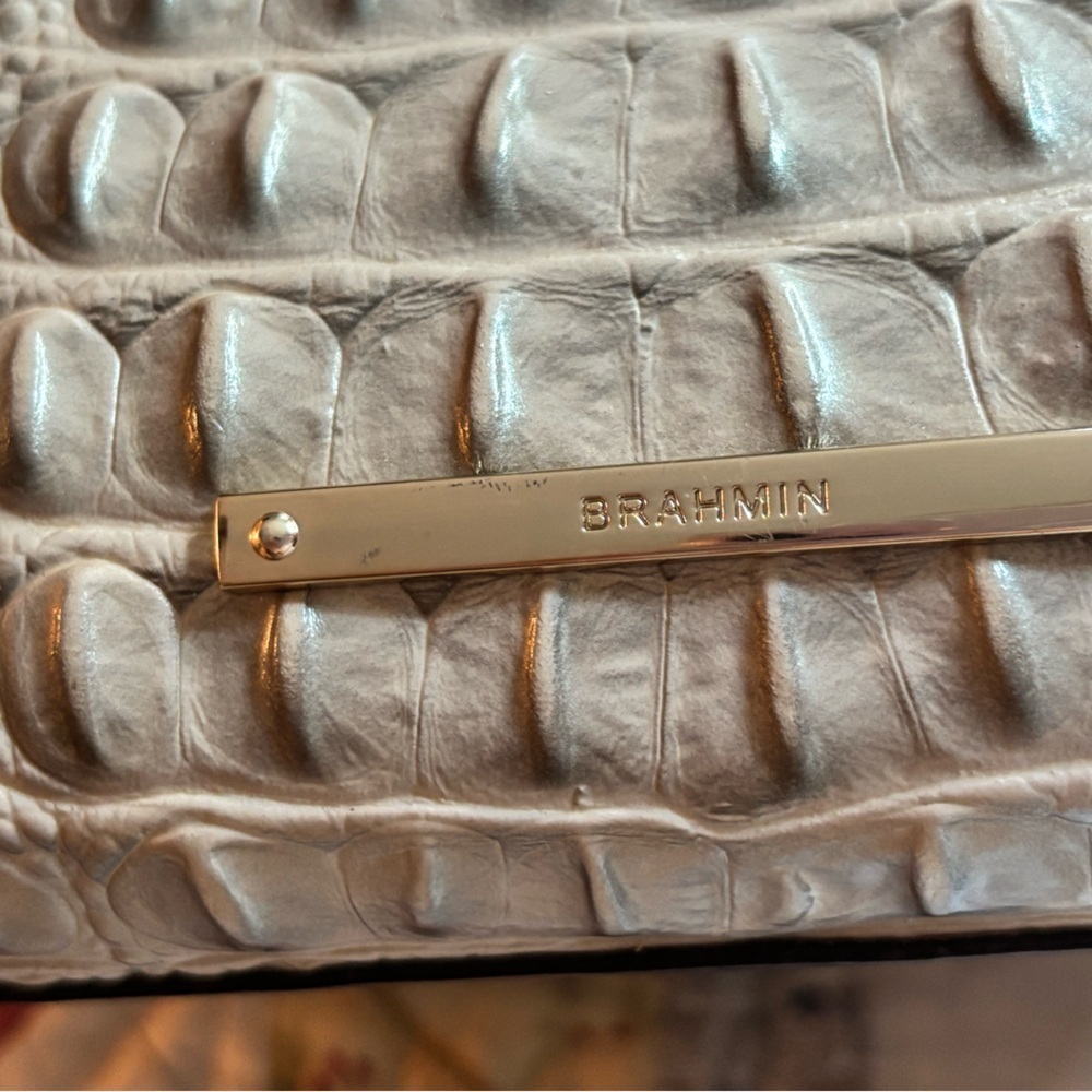 BRAHMIN BAG. Arden Satchel,Hemlock Westwood color, leather, never used. - Picture 9 of 11